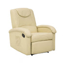 Poltrona Relax Reclinabile 74,5x89/159x100/83,5 h cm in Similpelle Beige