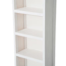 Libreria 5 Ripiani in Legno 30x17x90 cm  Bianco