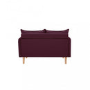 Divano 2 Posti Florin 130x84x51 h cm in Tessuto Viola