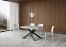 Tavolo Allungabile 120-224x90x77 cm Volantis Premium Cashmere Telaio Antracite 