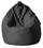 Poltrona a Sacco Pouf in Similpelle Grigio
