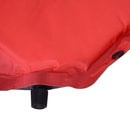 Materassino Gonfiabile da Campeggio con Cuscino PVC Rosso 191x63x5 cm 