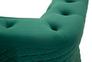 Poltrona Emy Verde con Cuscino 104x83x76 cm in Legno e Poliestere      