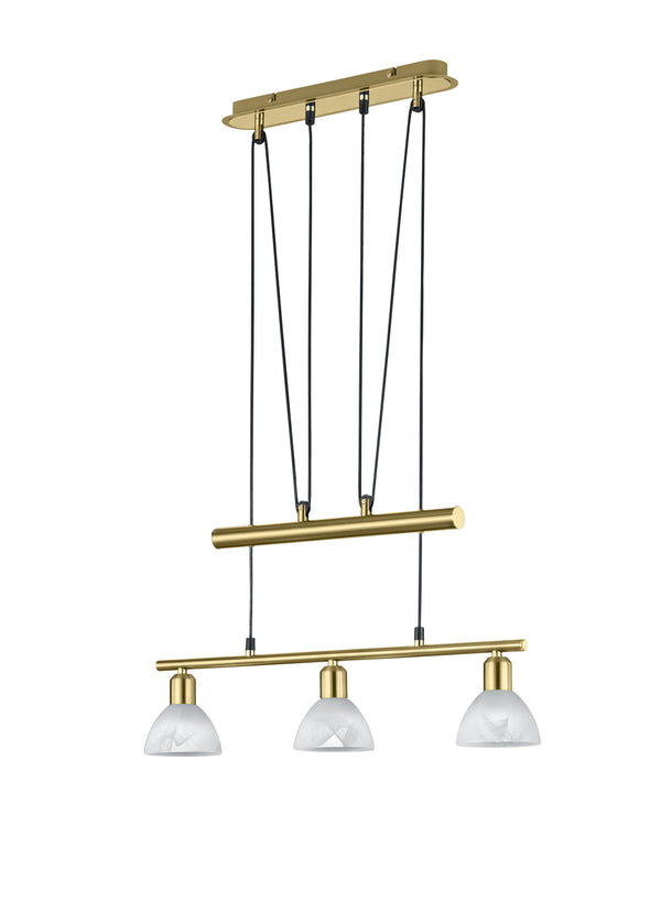 sconto Lampada a Sospensione da Interno a LED in Metallo Ottone Satinato