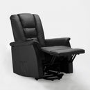 Poltrona Alzapersona Elettrica 1 Motore 68x77x109 cmin Similpelle Nero