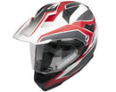 Casco Integrale per Moto Cross con Frontino CGM Forward 606G Rosso Opaco