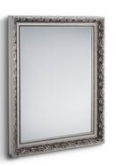 Specchio da Parete 55x70x3,5 cm in Legno Tanja Argento