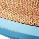 Sedia Cross 46x42x87 cm  in Legno Azzurro