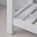 Mobile Alto da Bagno 1 Anta 4 Ripiani 40x35x164 cm in Truciolare  Bianco