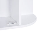Specchiera da Bagno 1 Anta coon Mensole 66x17x63 cm in Legno  Bianca