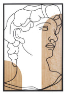 Pannello da Muro David 55x2x80 cm in MDF Multicolor      