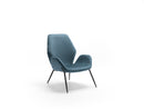 Poltrona da Salotto o da Camera Brandy 73x68x85 cm in Velluto Blu