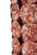Vaso Drop 12,5x12,5x24 cm in Ferro Rosso      