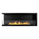 Camino a Bioetanolo da Incasso ad angolo 120x22,4x45 cm Sutri 120 SX Nero 