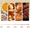 Mini Forno Elettrico 20L Ventilato 1400W con Aria Calda e Accessori Crema      