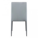 Sedia Cammie 41x50x91 h cm in Similpelle Grigio chiaro