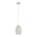 Lampada pendente Pendant in Metallo Louvre Bianco