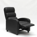 Poltrona Relax Reclinabile Manuale 69x91x102 cm in Similpelle Nero