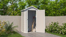 Casetta Box da Giardino in Plastica 134x104x204 cm Grigio