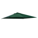 Tetto di Ricambio per Gazebo da Giardino 3x3m in Poliestere Verde