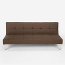 Divano Letto 172x74x75 cm in Tessuto Marrone