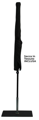 Ombrellone da Giardino 3x2 m Palo Ø38 mm in Alluminio Tessuto Poliestere Trend Antracite
