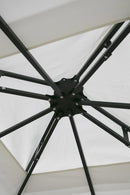 Gazebo da Giardino in Metallo 3x3m Soriani Salinas Ecrù