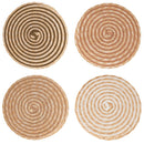 Set 4 Tovagliette Ø38 cm  in Paglia e Carta VdE Tivoli 1996 Spiral