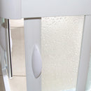 Box Doccia Semicircolare 2 Ante Scorrevoli in Acrilico 2,2 mm H185 cm Dorini Bianco Varie Misure