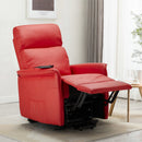 Poltrona Alzapersona Elettrica 1 Motore 60x73x104 cmin Similpelle Rosso