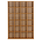 Mobile Libreria 24 Scomparti Legno naturale 130.5x89x20 cm 