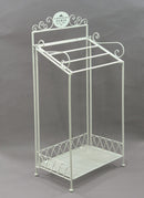 Portasciugamani a Stelo in Metallo da Appoggio 47x31H98,5cm Paris Bianco