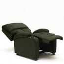 Poltrona Relax Reclinabile Manuale 100x76x94 cmin Microfibra Verde