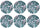Set 6 Tovagliette Ø38 x0,1 cm  in Poliestere VdE Tivoli 1996 Savana