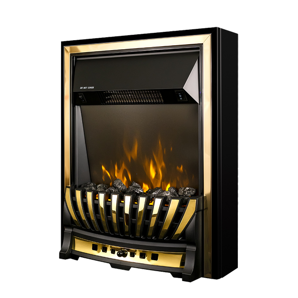 online Camino Elettrico da Incasso 59,2x48,2x13 cm Effetto Fiamma 2000W Meridian Nero