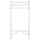 Portasciugamani Cècile 44x34x90 h cm in Acciaio Bianco