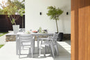 Set 6 Sedie da Giardino Keter Julie 61,5x58,5x79 cm Effetto Legno Bianco 