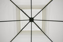 Gazebo da Giardino in Metallo 3x3m Soriani Salinas Ecrù
