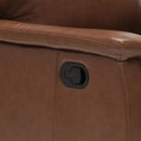 Poltrona Relax Reclinabile Manuale 80x94x102 cm in Similpelle Marrone