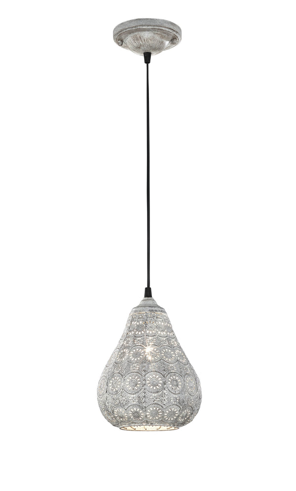 Lampada a Sospensione da Interno E14 in Metallo Grigio Antico sconto
