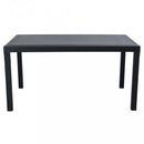 Tavolo Houston 150x90x74 h cm in Wicker Antracite