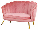 Divano 2 Posti 128x85 cm in Velluto Magenta