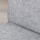Set 4 Sedie Imbottite 41,5x54,5x87 cm in Tessuto Grigio