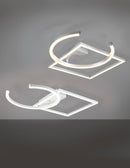 Plafoniera da Interno a LED in Metallo Bianco Opaco