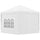 Gazebo Pieghevole 3x3m in Acciaio e tessuto Oxford Bianco