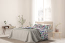 Set Lenzuola con Stampa Sopra Sotto e Federe Multicolor