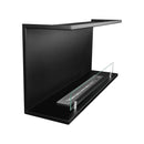 Camino a Bioetanolo da Incasso ad angolo 90x24,5x45 cm Trevi 90 Nero 