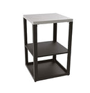 Composizione 3 Moduli Cucina BBQ + Unità d'Angolo Mobile Lavandino Top in Acciaio Inox Nero  