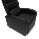 Poltrona Relax Reclinabile Manuale 69x91x102 cm in Similpelle Nero