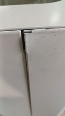 Pattumiera Sistema di Raccolta Rifiuti 120x30xh80 cm In Acciaio Verniciato 4 Scomparti Bianco Seconda Scelta